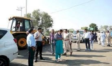 सागर में राष्ट्रीय राजमार्ग बमोरी चौराहे से हटाया गया अतिक्रमण