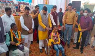 सांसद ने बांटे 173 दिव्यांगजनों को कृत्रिम उपकरण, 21 लाख से अधिक लागत के उपकरण बांटे गए