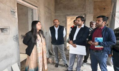 डीएम ने निर्माणाधीन मानसिक मंदित विद्यालय के निर्माण में गुणवत्ता में पायी कमी, दिये कार्रवाई  के निर्देश