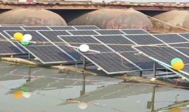 गंगा नदी में चलेगी अब सोलर बोट, कुबरी घाट पर हुआ फ्लोटिंग सोलर ग्रिड आई घाट का शुभारम्भ