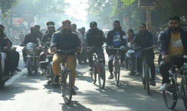 साइकिल इवेंट के माध्यम से लोगों को बताया फिट रहने के टिप्स