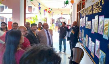 भागवत प्रसाद मेमोरियल एकेडमी में कला प्रदर्शनी कार्यक्रम का आयोजन