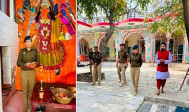 महोबा में नयी एसपी अपर्णा गुप्ता ने संभाली कमान, चन्द्रिका देवी के दर्शन कर शुरू किया काम