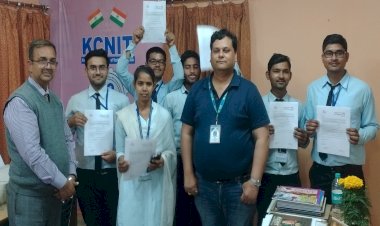 केसीएनआईटी संस्थान में प्लेसमेंट ड्राइव, नियुक्ति मिलते ही विद्यार्थियों के खिले चेहरे