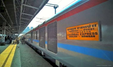 चंबल एक्सप्रेस का दो साल बाद इस रेलवे स्टेशन पर फिर हुआ स्टाप
