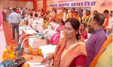 नगर पालिका बांदा की चेयरमैन मालती बासू ने शपथ लेने के बाद, किया जनता ये वादा