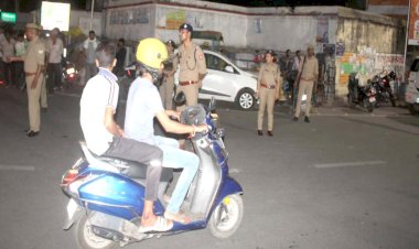 एसपी के नेतृत्व में चला सघन वाहन चेकिंग अभियान