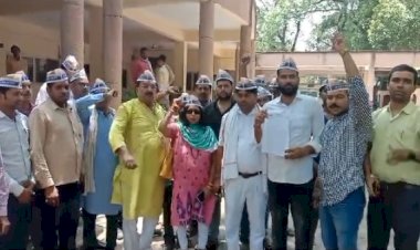 यूपी में इस समस्या को लेकर आप ने किया प्रदर्शन, मौतों को बताया हत्या