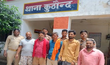 पुलिस ने पांच तस्करों को गिरफ्तार कर 21 गोवंशों को मुक्त कराया