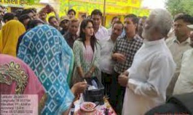 जल शक्ति मंत्री ने गुलारा पेयजल योजना के ग्राम सिया का निरीक्षण किया