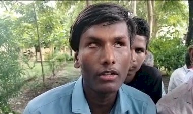 बांदाः इन मांगों को लेकर दृष्टिहीन छात्रों ने सड़क पर लगाया जाम