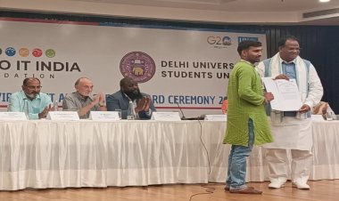 वाटर हीरो रामबाबू तिवारी को यंग एनवायरनमेंट एंबेसडर अवार्ड