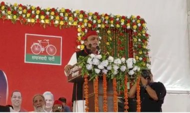 अखिलेश यादव ने बीजेपी को घेरा, कहा बीजेपी वाले बताएं बुंदेलखंड में बनने वाली मिसाइलें कहां है