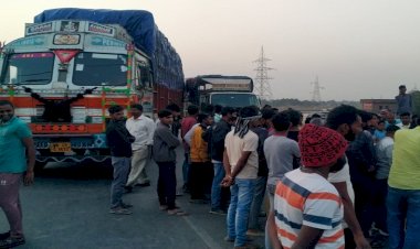 कालपी-हमीरपुर हाईवे मे मॉर्निंग वॉक पर निकली महिला को अज्ञात ट्रक ने रौंदा