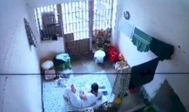 जेल में सीसीटीवी कैमरे से मुख्तार अंसारी की निगरानी