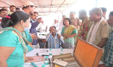 ‘आपकी रक्षा सड़क सुरक्षा’ कैम्प में सौ से अधिक वाहन चालकों का नेत्र परीक्षण