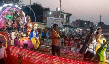 चित्रकूट : प्रभु श्रीराम के जयघोष के साथ निकला रामदल