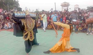 चित्रकूट : रामलीला में प्रभु श्रीराम ने किया रावण वध, हर्षोल्लास से मना दशहरा