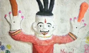 बुंदेलखंड की अनोखी परम्परा, यहां कुंवारी कन्याएं पूजती हैं राक्षस के पैर