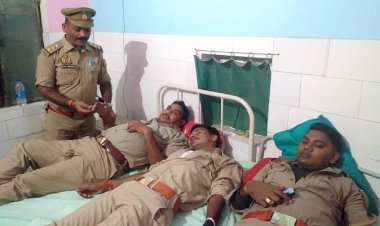 महोबाः दरोगा की पिटाई के बाद पुलिस पर अंधाधुंध फायरिंग,एक दरोगा और दो कांस्टेबल घायल