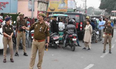 चित्रकूट : एसपी के नेतृत्व में चला वाहन चेकिंग अभियान