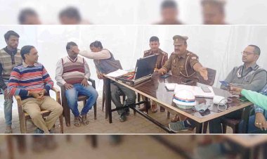 चित्रकूट : शिविर लगाकर वाहन चालाकों का कराया निशुल्क नेत्र परीक्षण