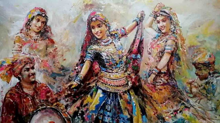 बुंदेलखंड सांस्कृतिक यात्रा में घूमर नृत्य ने मन मोहा