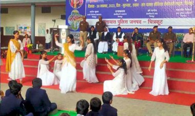 चित्रकूट : यातायात नियम अपनाने का छात्रों ने दिया संदेश