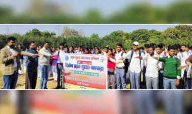 चित्रकूट : विद्यार्थियों को सड़क सुरक्षा की दिलाई शपथ