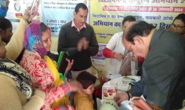 चित्रकूट : बच्चों को विटामिन ए खुराक जरूर पिलाएं : सीएमओ