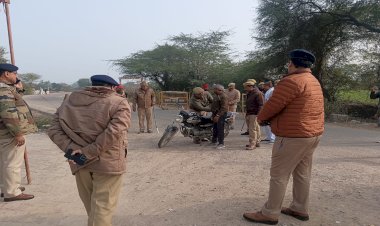 रामलला की प्राण प्रतिष्ठा को लेकर डीआईजी- एसपी ने एमपी बॉर्डर में चेकिंग की