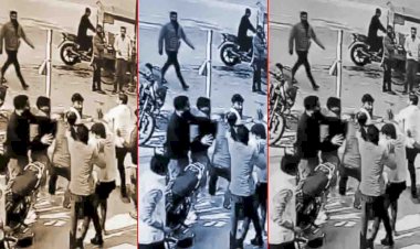 झाँसी : बीच सड़क पर दो गुटों में चले लाठी-डंडे, वीडियो वायरल