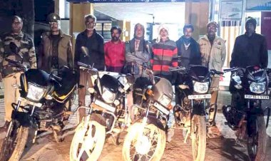 चित्रकूट : 5 जुआरियों को किया गिरफ्तार