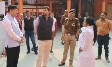 चुनाव व्यवस्थाओं का डीएम-एसपी ने लिया जायजा