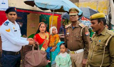 यातायात पुलिस की मुस्तैदी के चलते वापस मिला बैग