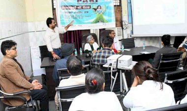 जिला अस्पताल में घरेलू वायु प्रदूषण, प्लास्टिक के नुकसान बताए