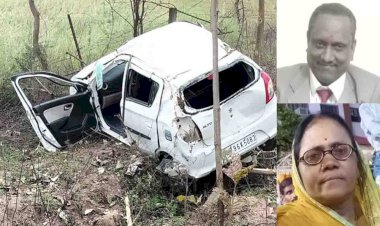 अन्ना मवेशी से टकराई कार, दम्पति की मौत