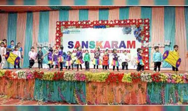धूमधाम से मना संस्कारम प्ले स्कूल का वार्षिकोत्सव