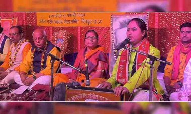 राष्ट्रीय रामायण मेले में रामलीला और रासलीला देखने को उमड़े दर्शक