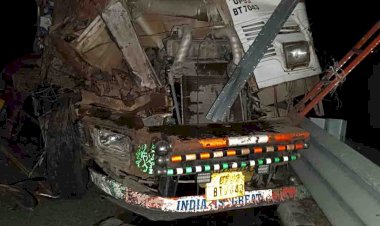 बुन्देलखण्ड एक्सप्रेस वे पर फिर हुआ हादसा, खलासी की मौत