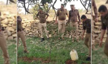 चित्रकूट : कच्ची शराब बरामद, नष्ट किया लहन