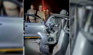 उप्र : भीषण सड़क दुर्घटना में कार सवार दो बच्चों समेत चार लोगों की मौत