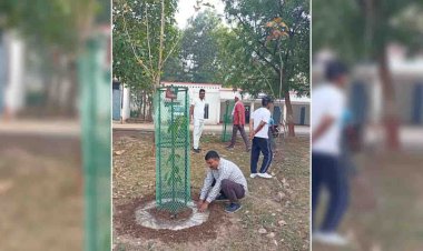 पुलिस कर्मचारियों ने एसपी के नेतृत्व में किया श्रमदान