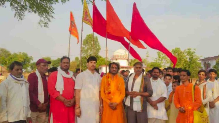 राम जानकी मंदिर का धूमधाम से मना छठवां वार्षिकोत्सव