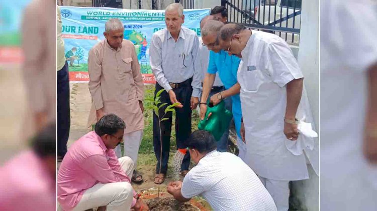 पौधरोपण कर दिया पर्यावरण संरक्षण का संदेश