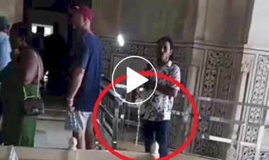 दो युवकों ने ताजमहल के अंदर चढ़ाया गंगाजल, सीआईएसएफ ने दोनों को हिरासत में लिया