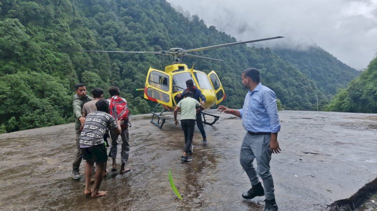 चीरबासा हेलीपेड हेली सेवा के लिए खुला, रेस्क्यू कार्यों मे आई तेजी