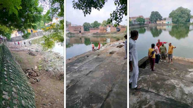 बांदा : कंधरदास तालाब में अवैध मछली पालन पर होगी सख्त कार्रवाई, सफाई अभियान जारी