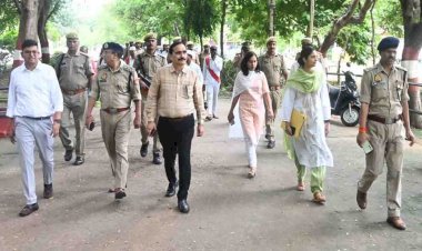 कार्यक्रम स्थल का भ्रमण कर कमिश्नर और डीआईजी ने सुरक्षा का लिया जायजा