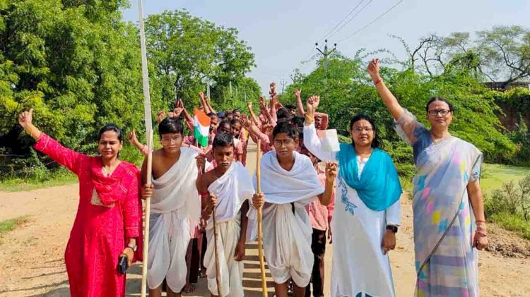 प्रभात फेरी से दिया स्वच्छता का संदेश